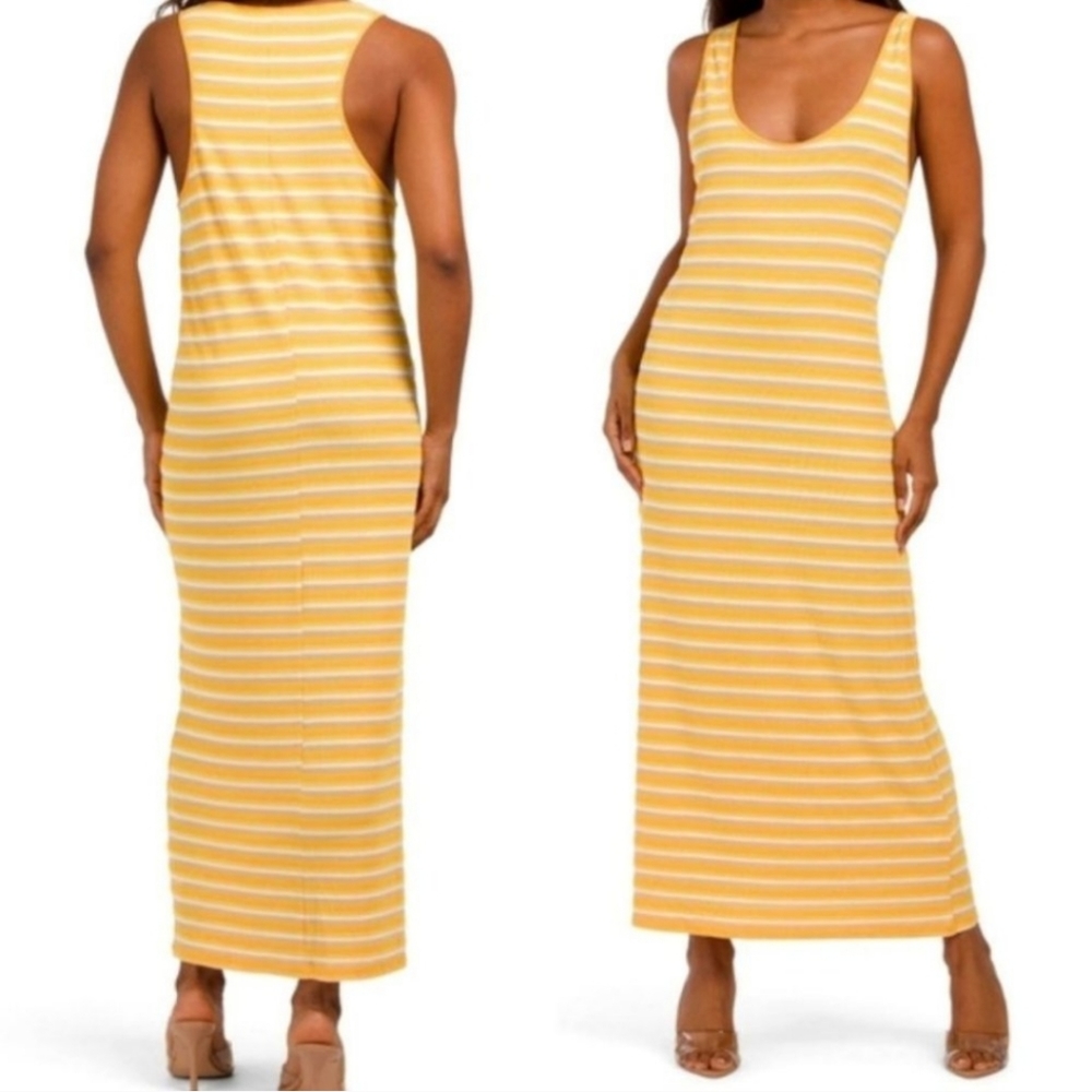 Zara Yellow Striped Dress